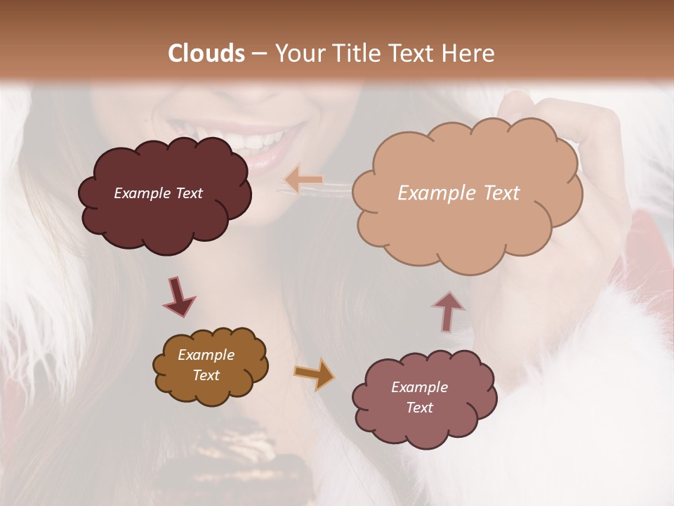 Girls Eating Cake PowerPoint Template