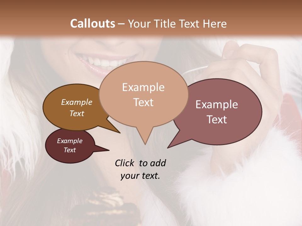 Girls Eating Cake PowerPoint Template