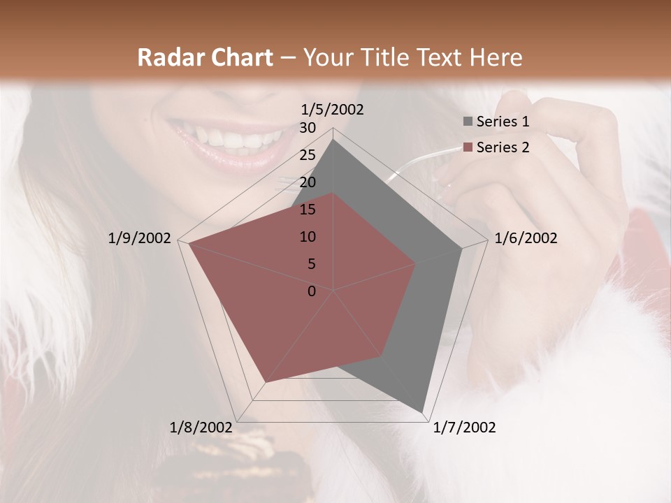 Girls Eating Cake PowerPoint Template