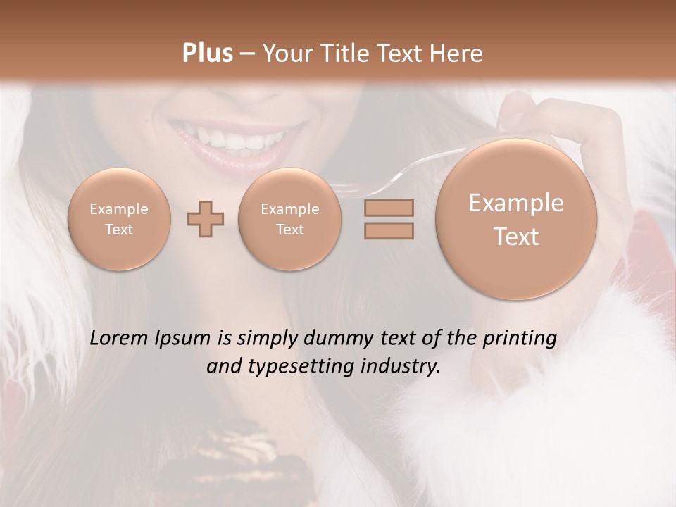 Girls Eating Cake PowerPoint Template