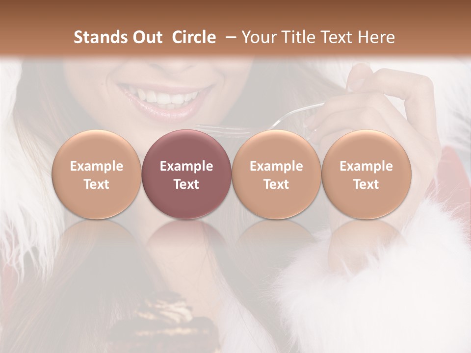 Girls Eating Cake PowerPoint Template