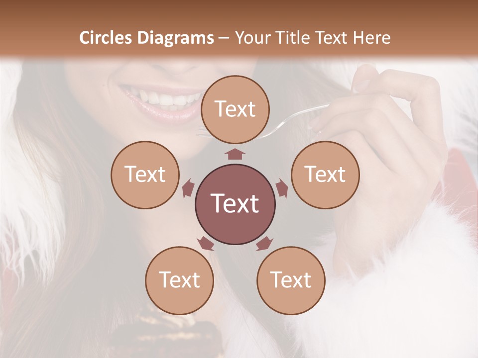 Girls Eating Cake PowerPoint Template