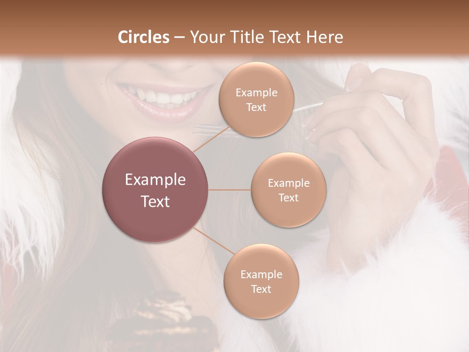 Girls Eating Cake PowerPoint Template