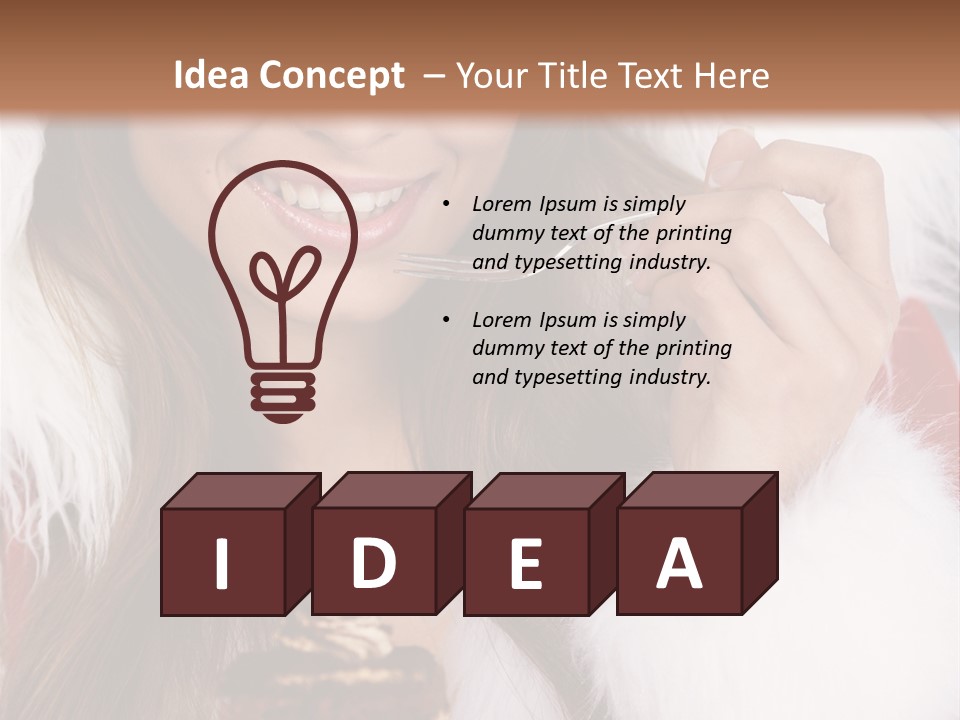 Girls Eating Cake PowerPoint Template