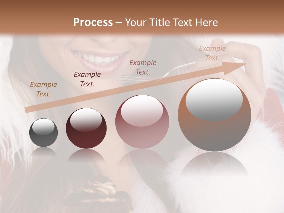 Girls Eating Cake PowerPoint Template