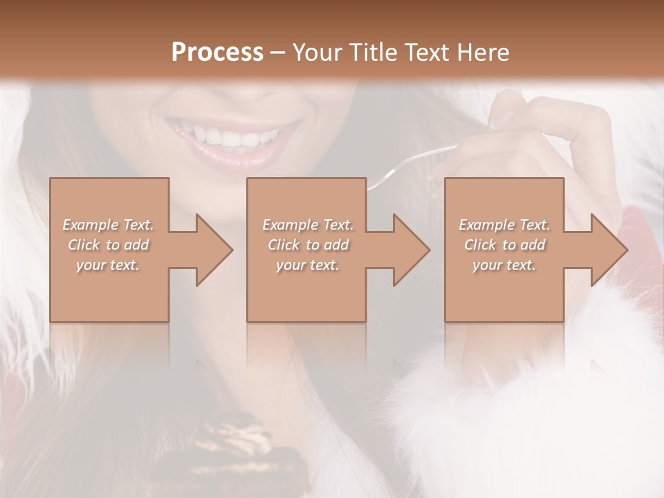 Girls Eating Cake PowerPoint Template