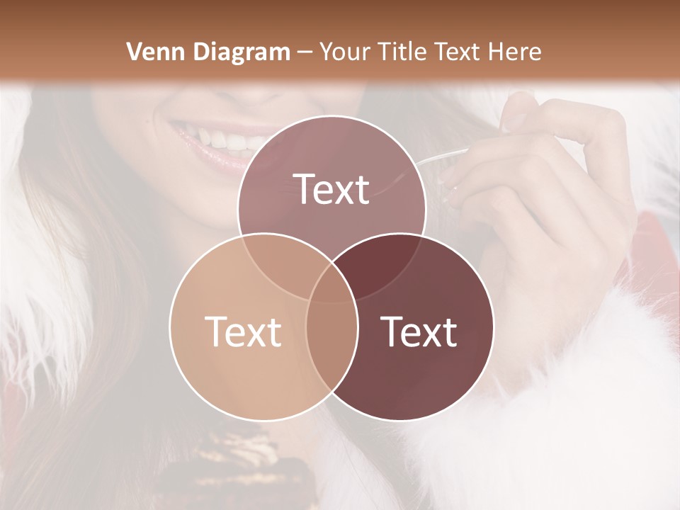 Girls Eating Cake PowerPoint Template