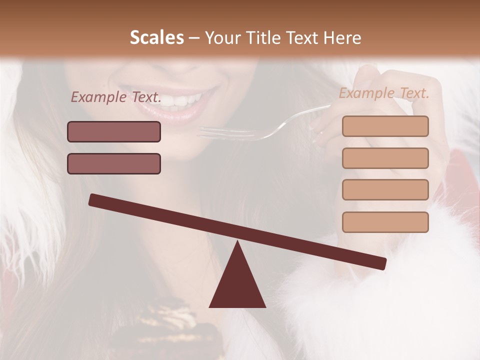 Girls Eating Cake PowerPoint Template