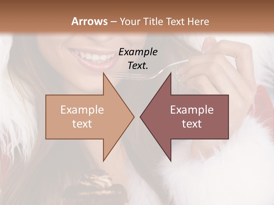 Girls Eating Cake PowerPoint Template