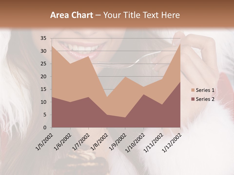 Girls Eating Cake PowerPoint Template