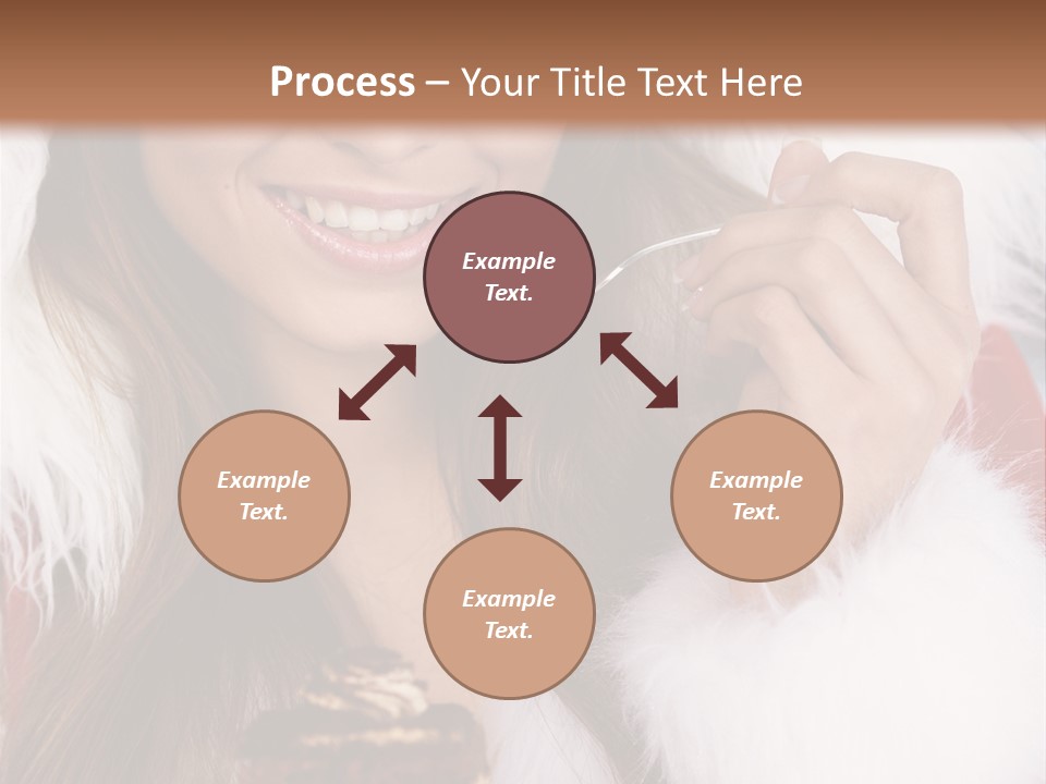 Girls Eating Cake PowerPoint Template