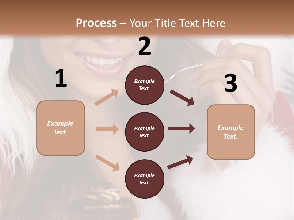Girls Eating Cake PowerPoint Template
