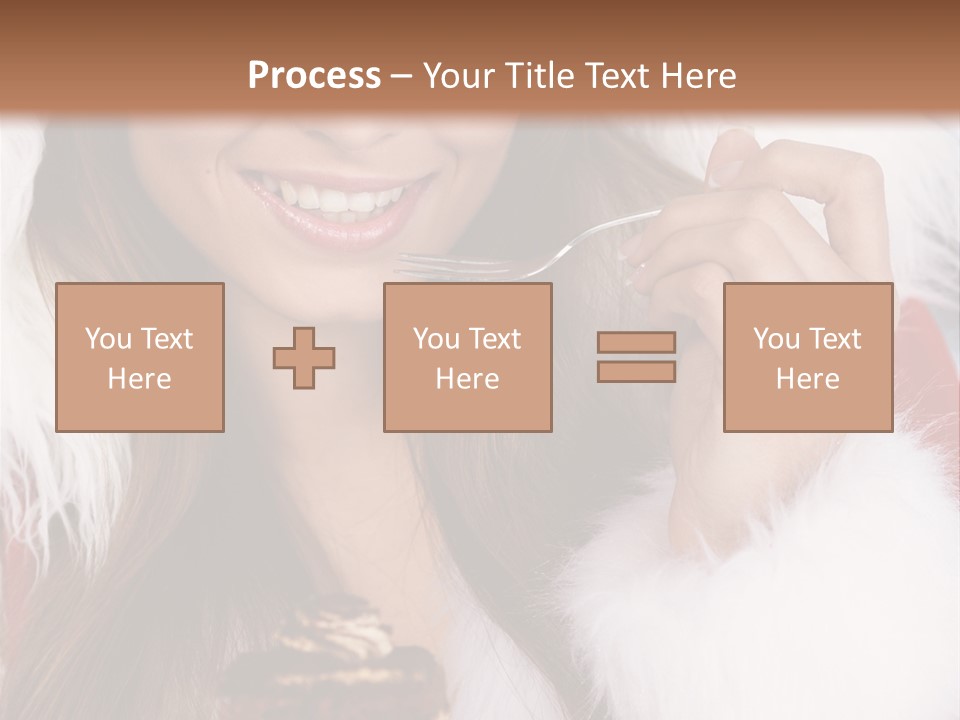 Girls Eating Cake PowerPoint Template