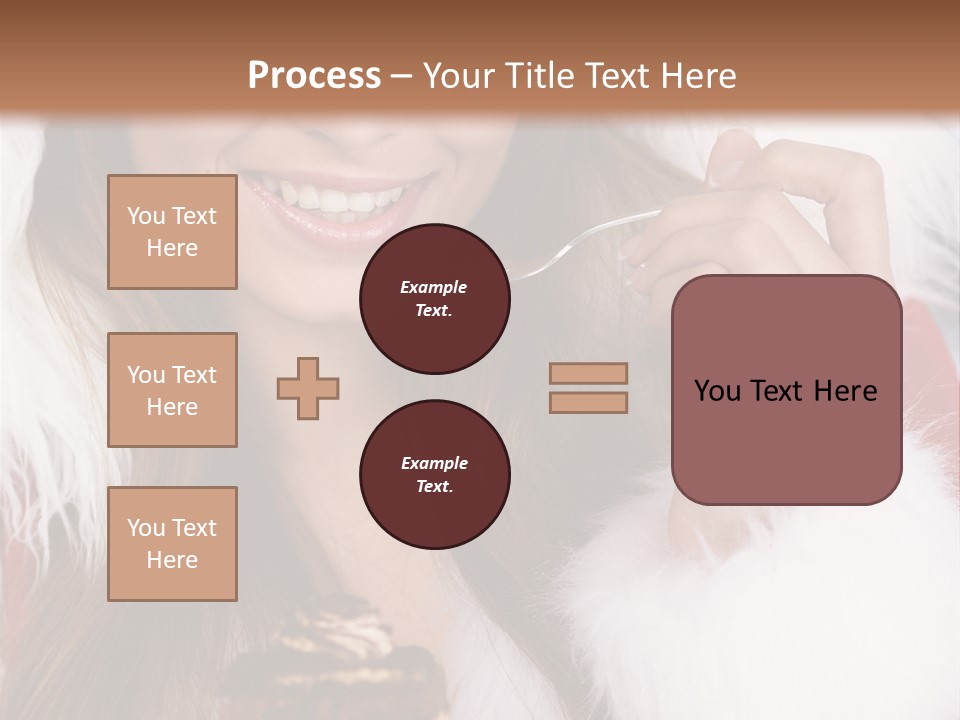 Girls Eating Cake PowerPoint Template