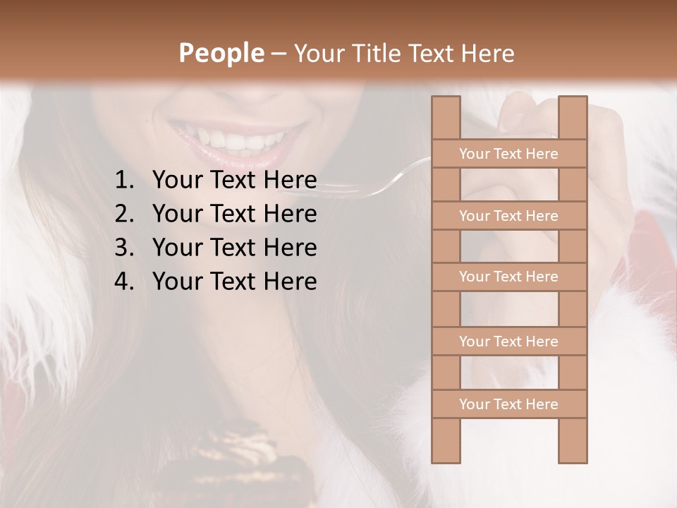 Girls Eating Cake PowerPoint Template