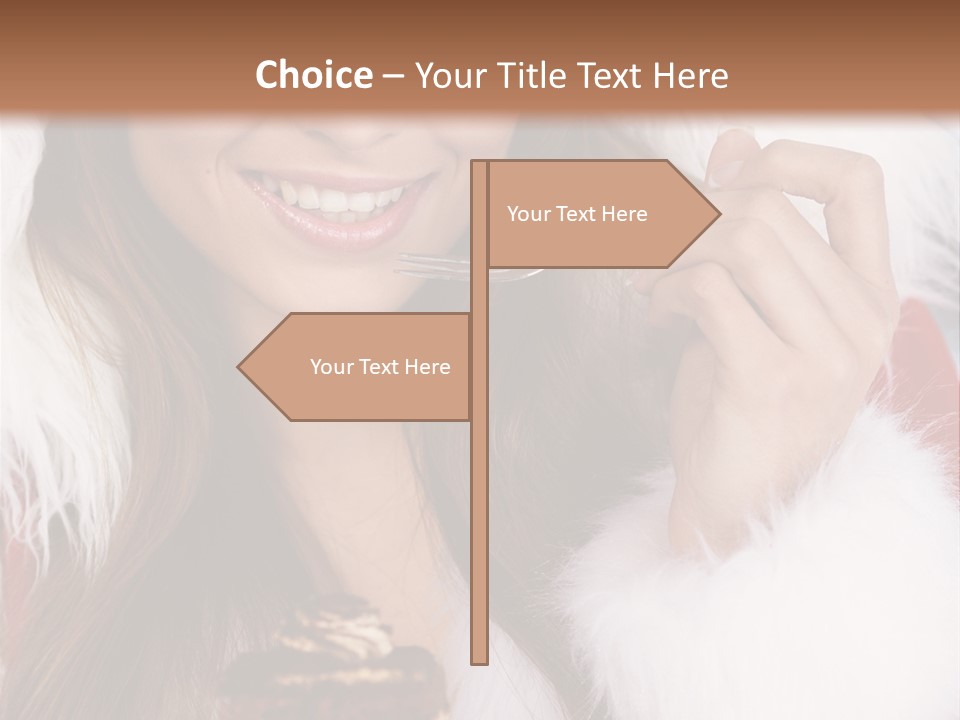 Girls Eating Cake PowerPoint Template