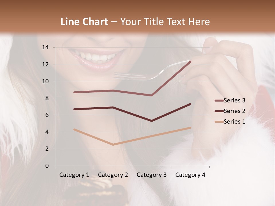 Girls Eating Cake PowerPoint Template