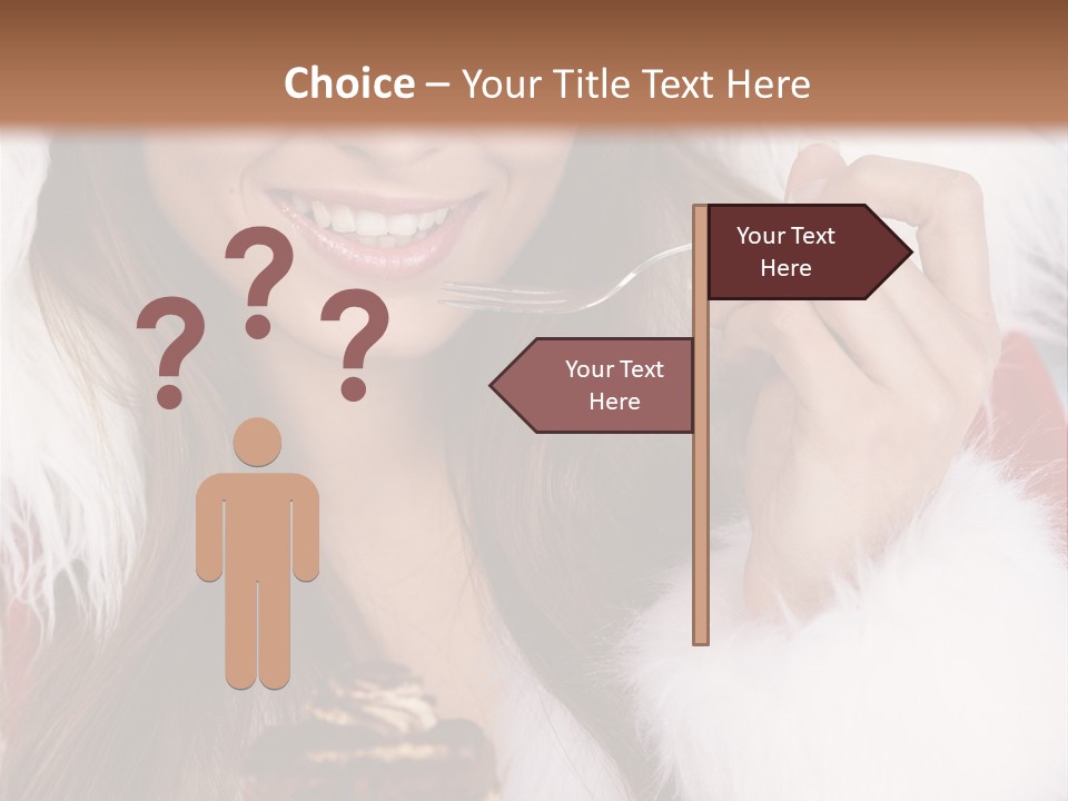 Girls Eating Cake PowerPoint Template