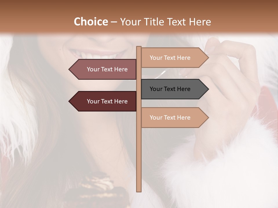 Girls Eating Cake PowerPoint Template