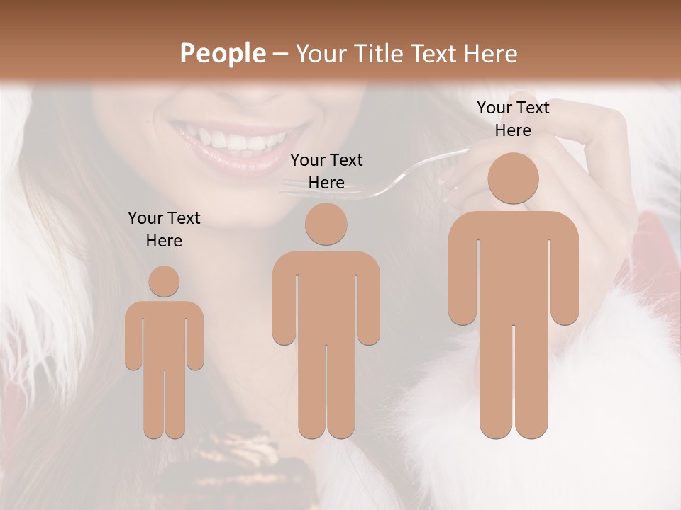 Girls Eating Cake PowerPoint Template