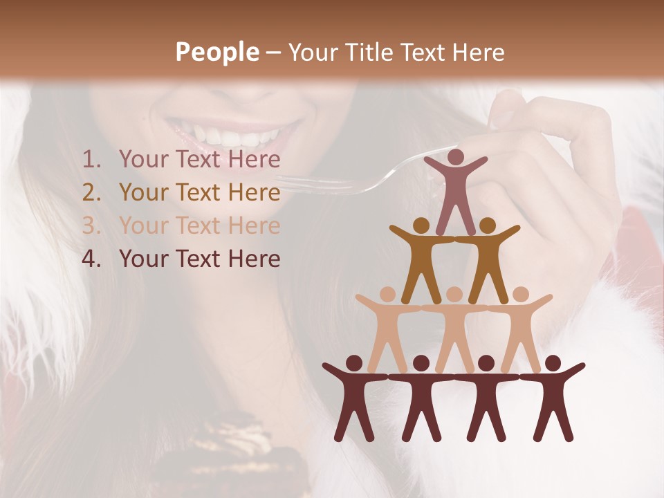 Girls Eating Cake PowerPoint Template