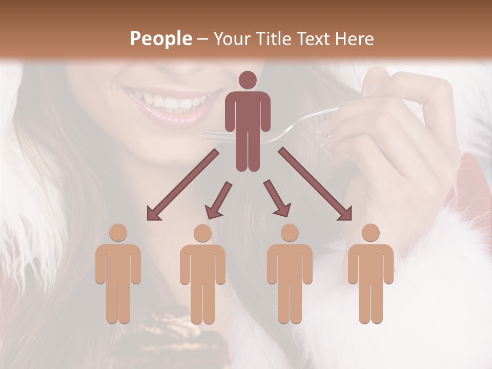 Girls Eating Cake PowerPoint Template