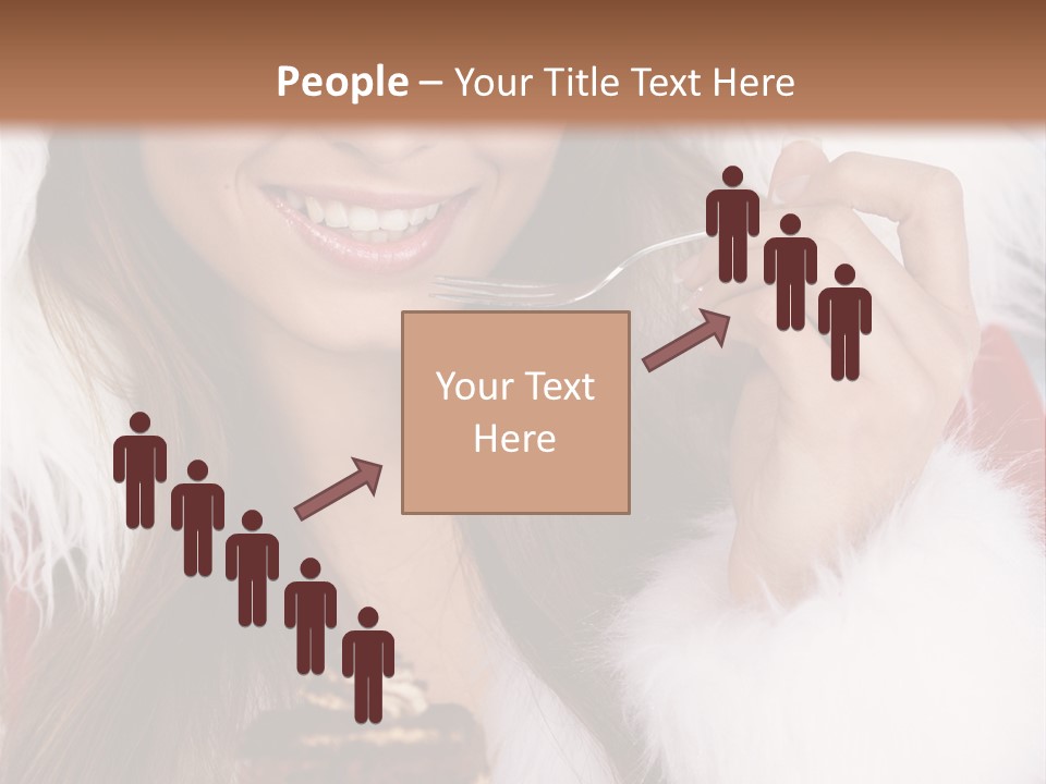 Girls Eating Cake PowerPoint Template