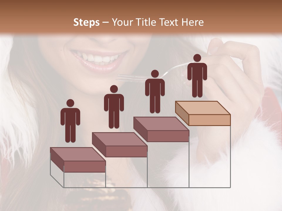 Girls Eating Cake PowerPoint Template