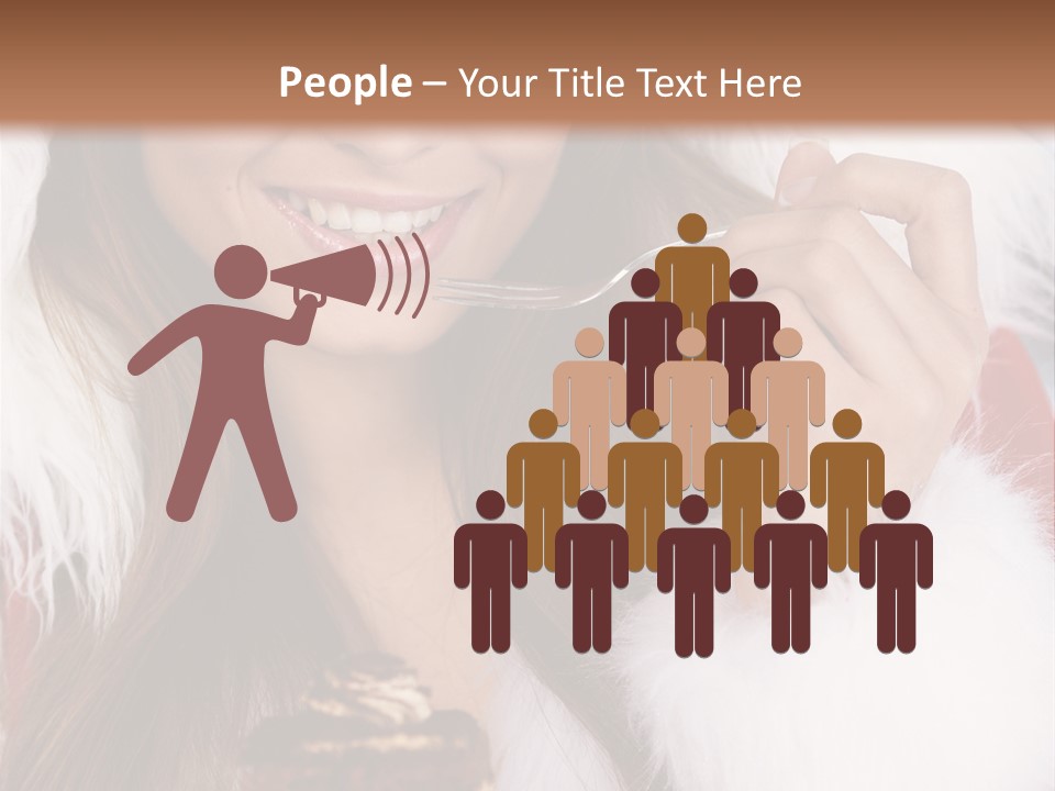 Girls Eating Cake PowerPoint Template