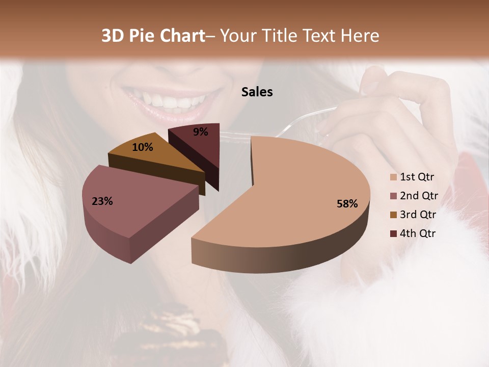 Girls Eating Cake PowerPoint Template