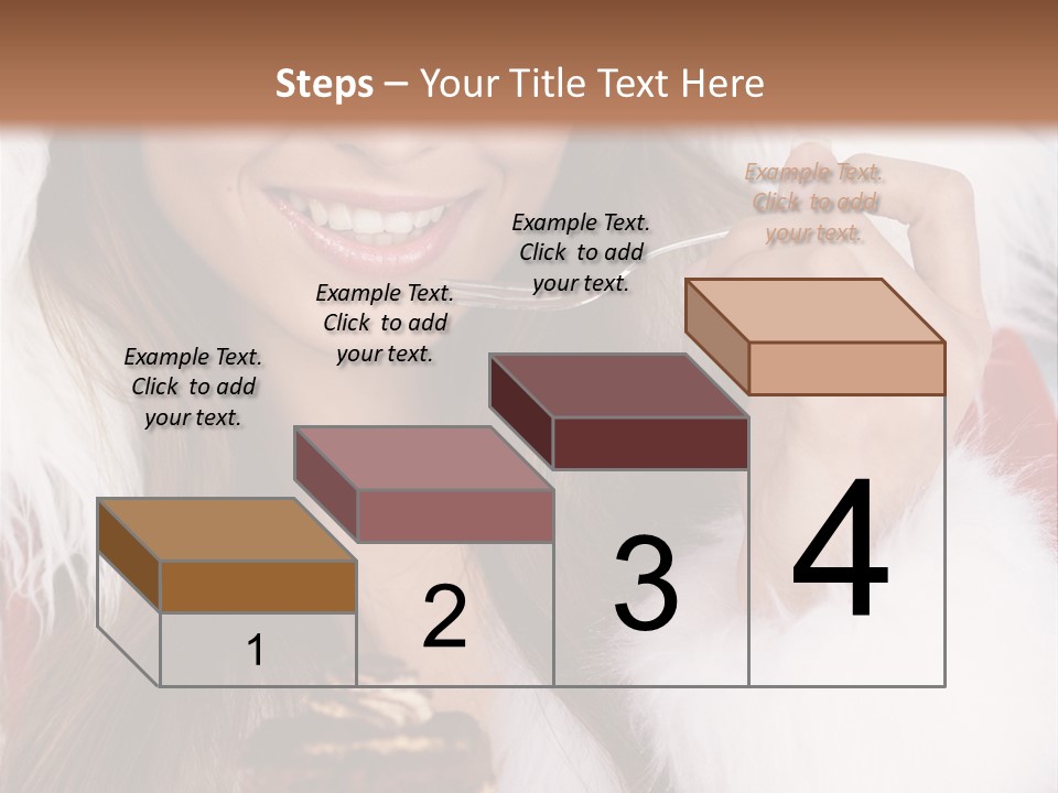 Girls Eating Cake PowerPoint Template