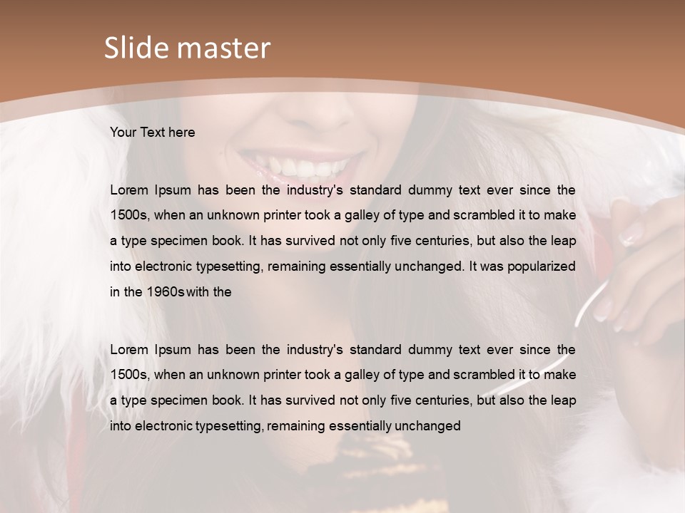 New Beautiful Face PowerPoint Template