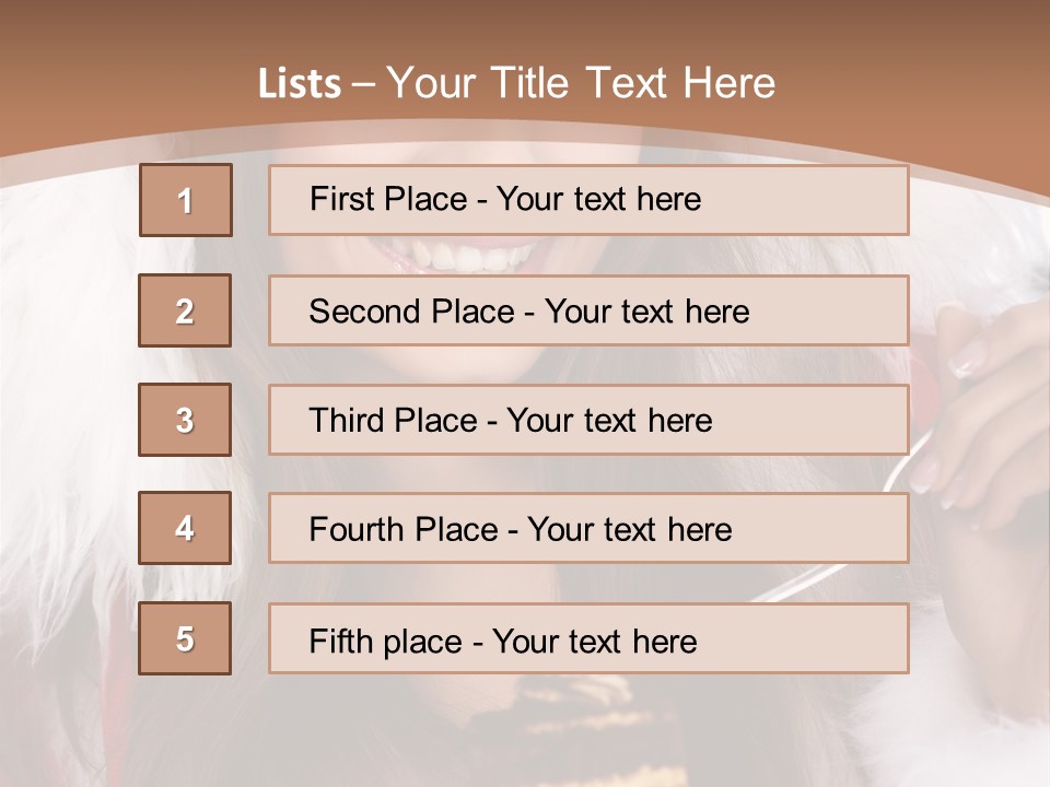New Beautiful Face PowerPoint Template