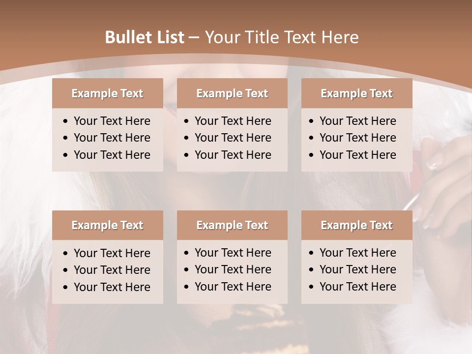 New Beautiful Face PowerPoint Template