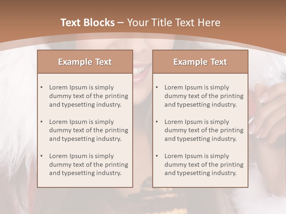New Beautiful Face PowerPoint Template