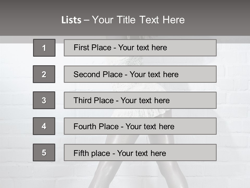 People Fashion Model PowerPoint Template