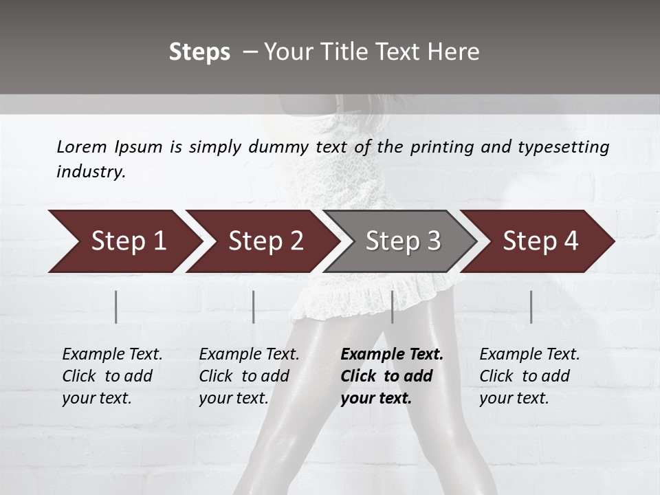People Fashion Model PowerPoint Template