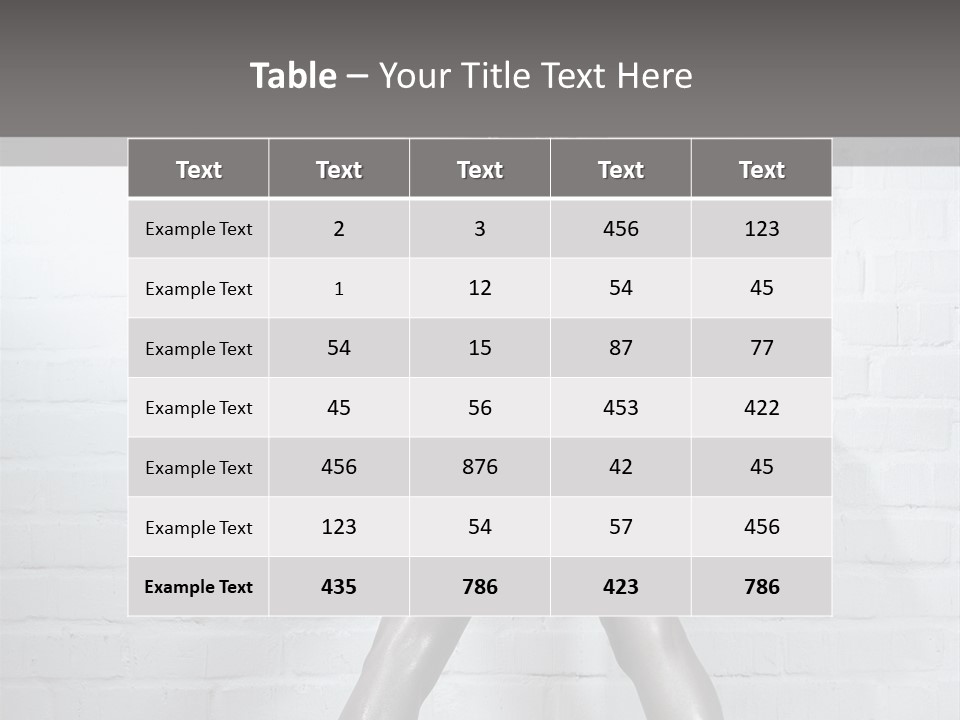 People Fashion Model PowerPoint Template
