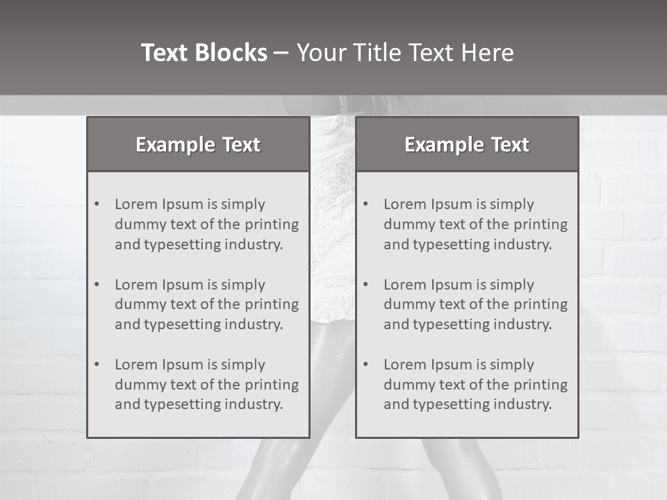 People Fashion Model PowerPoint Template