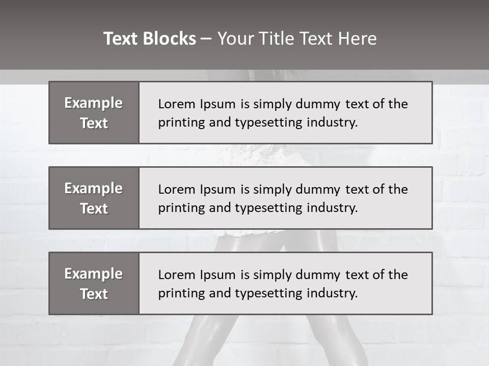 People Fashion Model PowerPoint Template