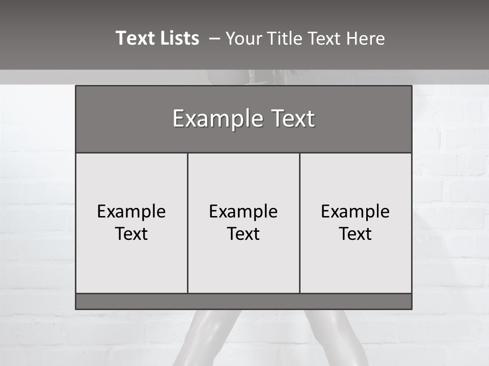 People Fashion Model PowerPoint Template