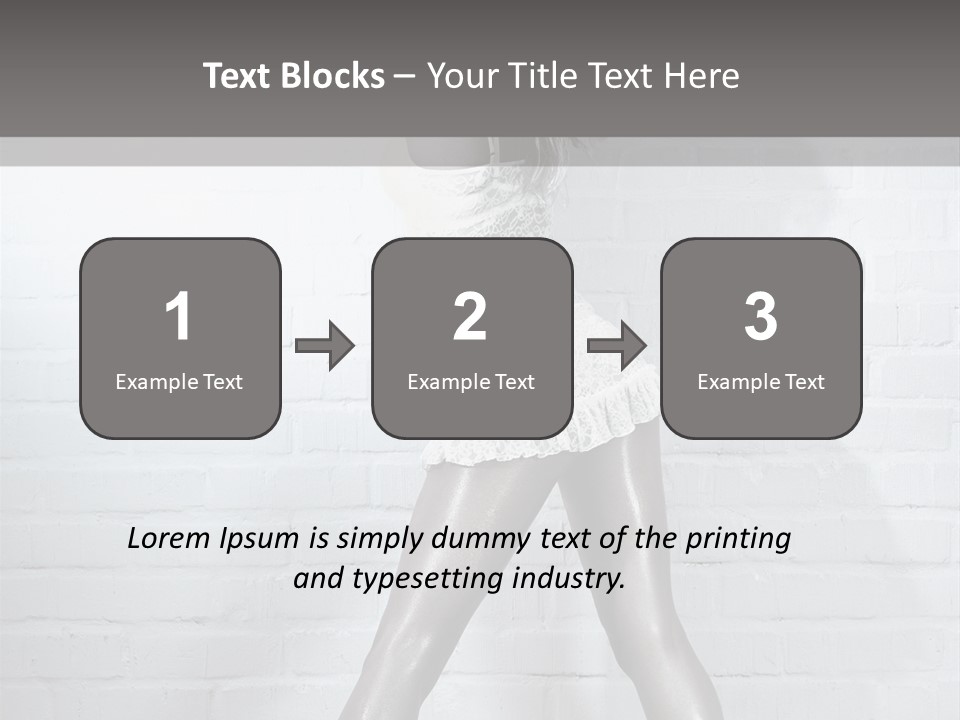 People Fashion Model PowerPoint Template