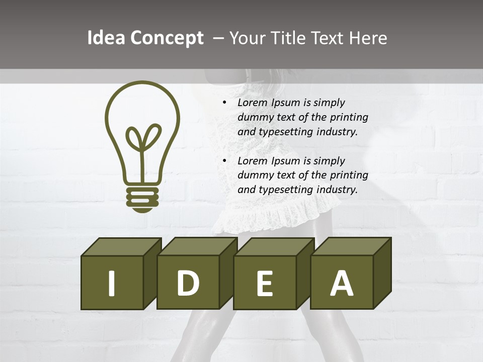 People Fashion Model PowerPoint Template