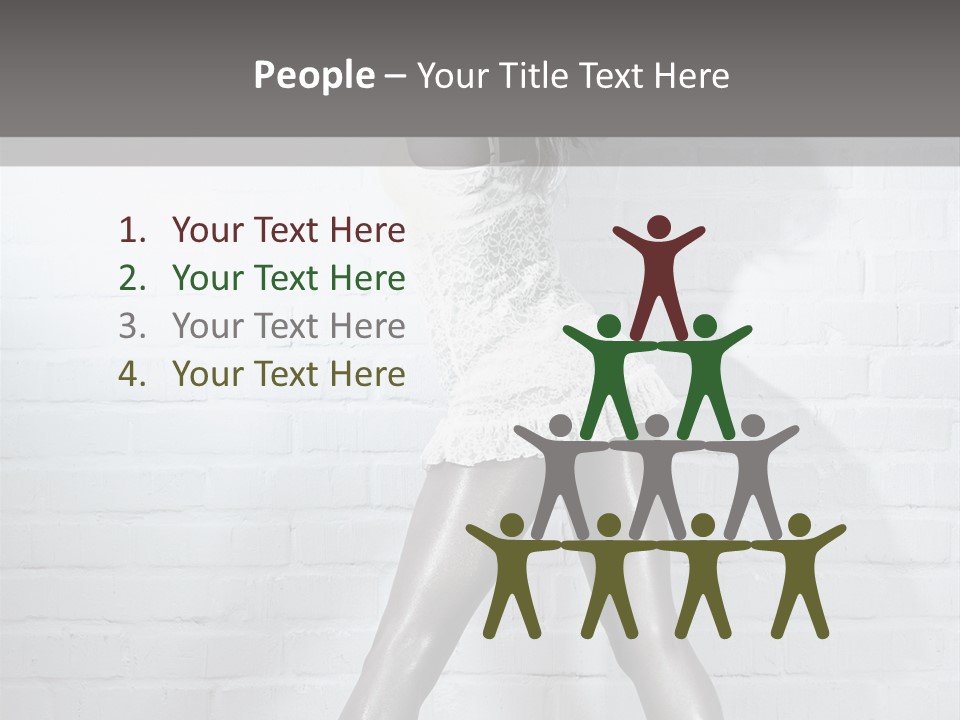 People Fashion Model PowerPoint Template