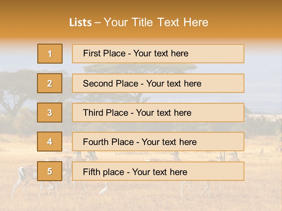 African Savannah PowerPoint Template