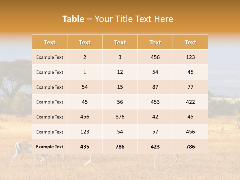 African Savannah PowerPoint Template
