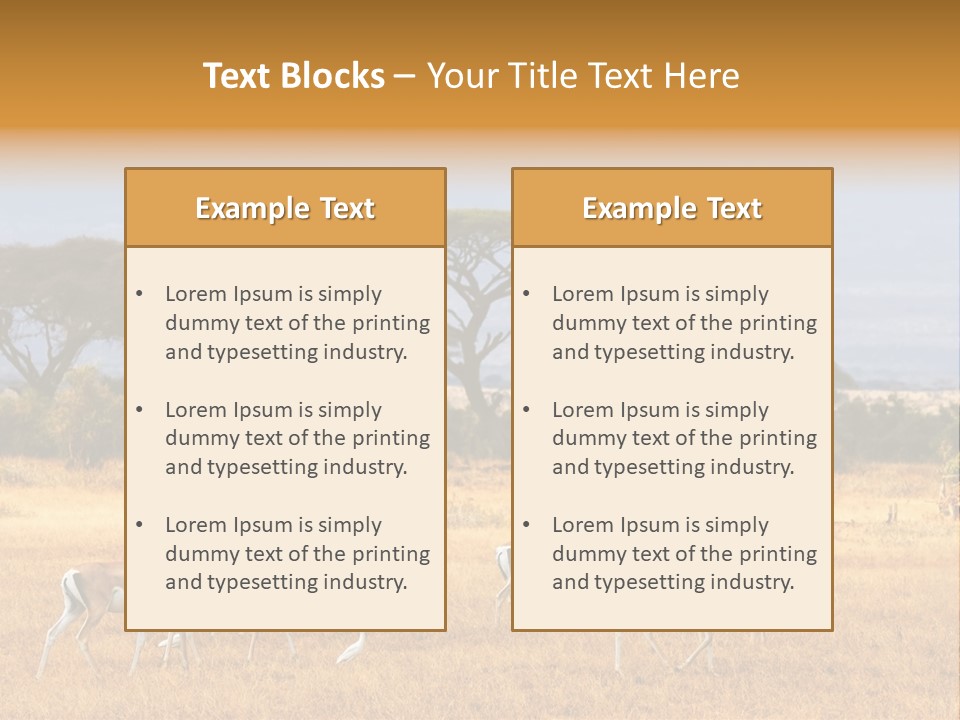 African Savannah PowerPoint Template