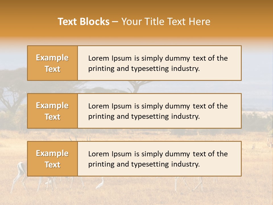 African Savannah PowerPoint Template