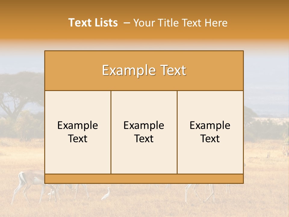 African Savannah PowerPoint Template