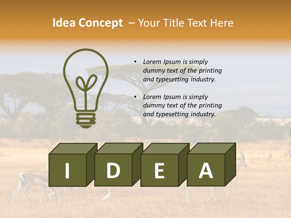 African Savannah PowerPoint Template